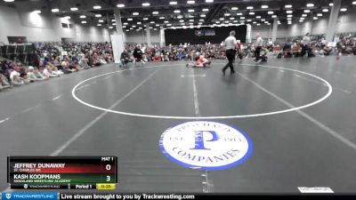 115 lbs 1st Place Match - Jeffrey Dunaway, St. Charles WC vs Kash Koopmans, Siouxland Wrestling Academy