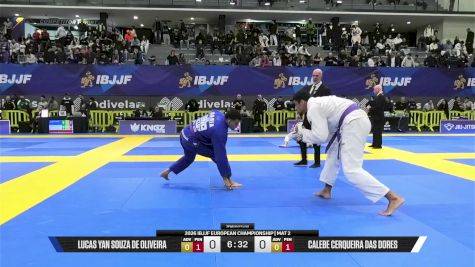 Calebe Cerqueira Das Dores vs Lucas Yan Souza De Oliveira 2026 European Jiu-Jitsu IBJJF Championship