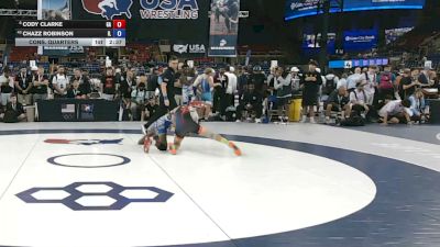 126 lbs Cons. Quarters - Cody Clarke, Georgia vs Chazz Robinson, Illinois