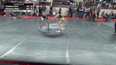 100_G lbs Semifinal - Isabelle Folks, North Allegheny vs McKayla Steele, Marple Newtown