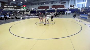 190 lbs Round 3 (3 Team) - Caleb Szymanowski, Chautauqua Lake-Westfield-Panama vs Kieran Connolly, Massapequa