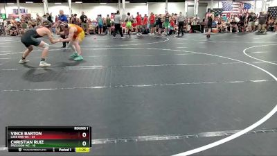 157 lbs Round 1 (4 Team) - Vince Barton, Lake Erie WC vs Christian Ruiz, Precision WC