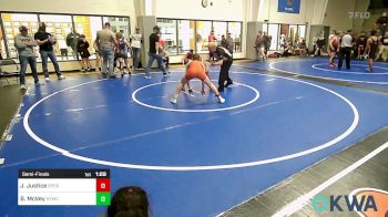 119 lbs Semifinal - Jesse Justice, Sperry Wrestling Club vs Blake McVey, Springdale Youth Wrestling Club