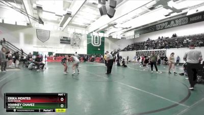 125 lbs 3rd Place Match - Vianney Chavez, Victor Valley vs Erika Montes, Aliso Niguel