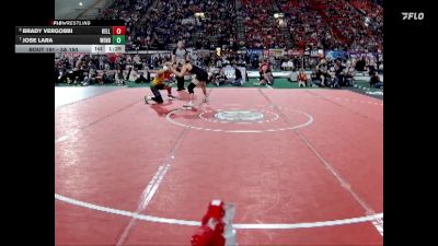 3A 150 lbs Quarterfinal - Jose Lara, Wendell vs Brady Vergobbi, Kellogg