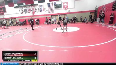 97 lbs Round 3 - Bentley Mattern, Scrap Yard Garage Wrestling vs Adrian Valdovinos, Toppenish USA Wrestling Club