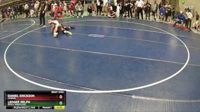 97 lbs Cons. Round 2 - Daniel Erickson, CARBON vs Ledger Relph, Devils Wrestling