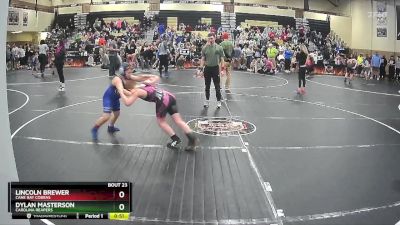 92 lbs Round 1 - Lincoln Brewer, Cane Bay Cobras vs Dylan Masterson, Carolina Reapers