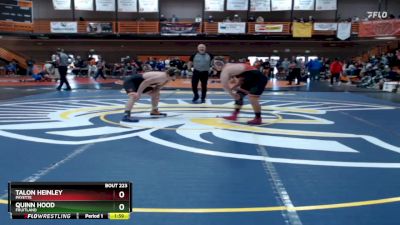 215 lbs Semifinal - Quinn Hood, Fruitland vs Talon Heinley, Payette