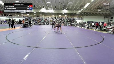 160 lbs Cons. Round 3 - Lillian Baynes, Quincy vs Vida Beckel, Emmanuel University