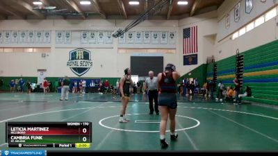 170 lbs Quarterfinal - Leticia Martinez, Hillsboro vs Cambria Funk, St. Helens