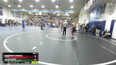 150 lbs Champ. Round 2 - Anderson Garnica, Cypress vs Julian Solis, Calvary Chapel (Santa Ana)