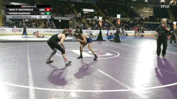 120 lbs Quarterfinal - Sean P. MacDonald, Longmeadow vs Steven Santiago, Holyoke