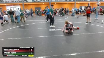 90 lbs Round 3 - Parker Moore, Hard Rock Rams vs Braxton Clayton, NoWorries Academy