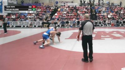 150 lbs Semifinal - Nick Toth, Father Ryan High School vs Dylan Villers, McCallie School
