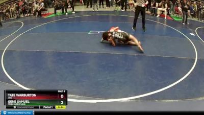 82 lbs Cons. Round 3 - Gene Samuel, Pride Wrestling vs Tate Warburton, JWC