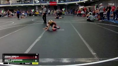 68 lbs Round 7 (8 Team) - Josiah Verilla, Kings Academy vs Brett Zakrzewski, Rangers WC