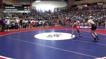 6A 113 lbs Quarterfinal - Kyan Patton, Rogers Heritage High School vs Maddox Hulsey, Little Rock Central High School