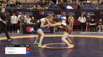 62 lbs Cons. Round 3 - Gianna Anaya, Georgia vs Claire DiCugno, White River Hornets Wrestling Club