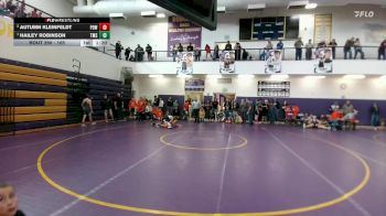 105 lbs 1st Place Match - Hailey Robinson, Thermopolis vs Autumn Kleinfeldt, Powell Middle School