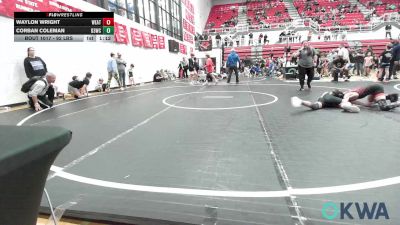 92 lbs Rr Rnd 2 - Waylon Wright, Weatherford Youth Wrestling vs Corban Coleman, D3 Wrestling Cluib