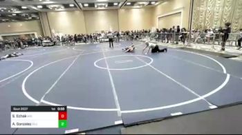 98 lbs Consi Of 8 #2 - Sebastian Echak, Mid Valley Wolves vs Aaron Gonzalez, Silver Back WC