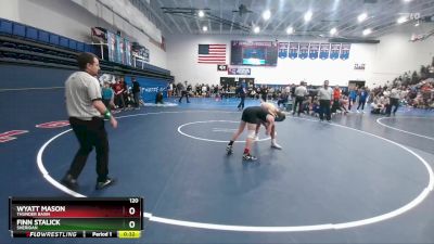 120 lbs 3rd Place Match - Wyatt Mason, Thunder Basin vs Finn Stalick, Sheridan