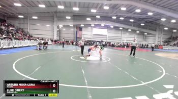 5-106 lbs Quarterfinal - Arturo Moya-luna, Maury vs Luke Dibert, Clover Hill