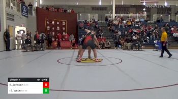 Consolation - Eric Johnson, St. John's School vs Ben Weber, Bishop Lynch High School