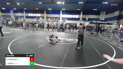 65 lbs Consi Of 8 #2 - Kneeland Senescall, Big Cat WC vs Jett Seson, Golden Backs MRTC