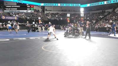 138 lbs Consi Of 8 #2 - Vinnie Gutierrez, Fountain Valley (SS) vs Silas Varner, Bakersfield (CS)