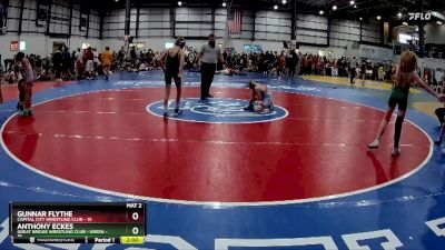 80 lbs Round 4 (6 Team) - Gunnar Flythe, CAPITAL CITY WRESTLING CLUB vs Anthony Eckes, GREAT BRIDGE WRESTLING CLUB - GREEN