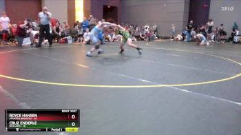 101 lbs Semifinal - Cruz Enderle, Outlaws vs Royce Hansen, Stanton Broncos