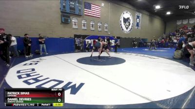 175 lbs Cons. Round 1 - Daniel DeVries, Arroyo Grande vs Patrick Simas, Lemoore
