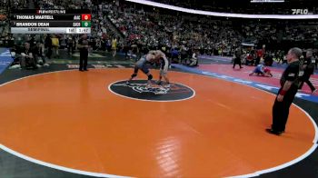 157-4A Semifinal - Brandon Dean, Sand Creek vs Thomas Martell, Air Academy