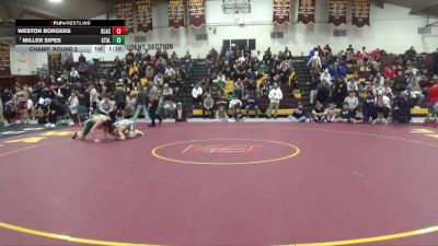 144 lbs Champ. Round 2 - Miller Sipes, Staley vs Weston Borgers, Blair Academy