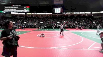 54 lbs Champ. Round 1 - Mackenzie Keller, ATAA vs Chevy Howard, WEWA