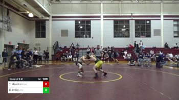 157 lbs Consi Of 8 #1 - Tom Mancini, St. Anthony's vs Carson Craig, Mount De Sales