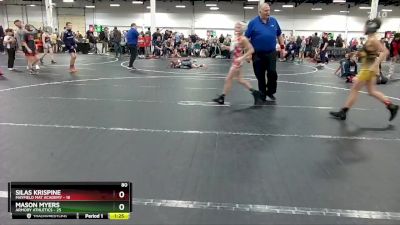 80 lbs Placement (4 Team) - Silas Krispine, Mayfield Mat Academy vs Mason Myers, Armory Athletics