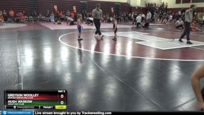 B-3 lbs Cons. Semi - Hugh Waskow, Jesup Mat Club vs Greyson Woolley, Denver Wrestling Club