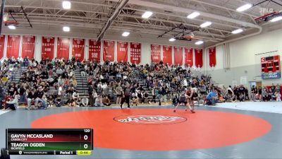 120 lbs Cons. Round 5 - Teagon Ogden, Richfield vs Gavyn McCasland, Canon City