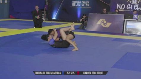 ISADORA PECI ROQUE vs MARINA DE SOUZA BARBOSA 2025 FPJJ GP