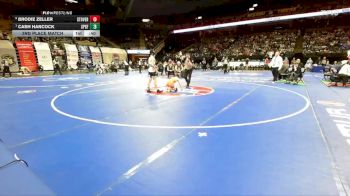 106 Class 1 lbs 3rd Place Match - Brodie Zeller, Stover vs Cash Hancock, St. Pius X (Festus)