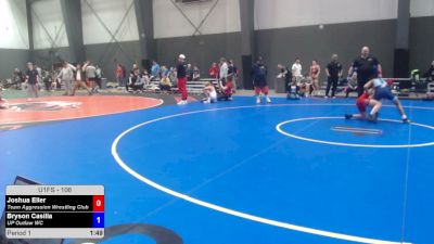 106 lbs Cons. Sub-semis - Joshua Eller, Team Aggression Wrestling Club vs Bryson Casilla, UP Outlaw WC