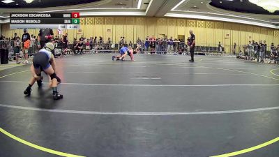 65 lbs Semifinal - Jackson Escarcega, Manu Wr Ac vs Mason Rebolo, Savage House WC