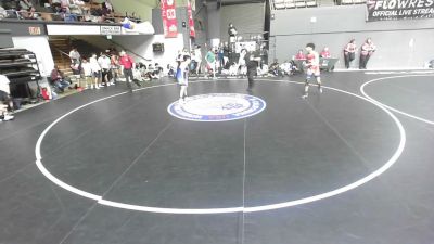 155 lbs Julian Gonzalez, KCWA - Kern County Wrestling Association vs Jeremiah Zuniga, SDIKWA - San Diego-Imperial Kids Wrestling Association