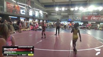 55 lbs Quarterfinals (8 Team) - Addison Beall, TN Elite Ladys vs Bella Kirkland, Not Plain Janes