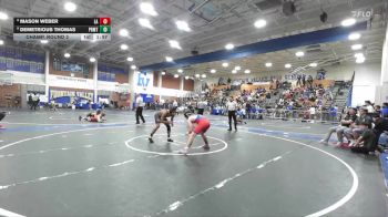 144 lbs Champ. Round 2 - Demetrious Thomas, Paramount vs Mason Weber, Los Alamitos