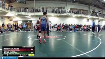 136 lbs Champ. Round 2 - Korbin Kolhouse, North Knox Wrestling Club vs Bryce Harrell, Warren Wrestling Academy