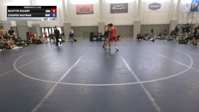 215 lbs Blayttn Oleary, North Dakota vs Cooper Wayman, Montana